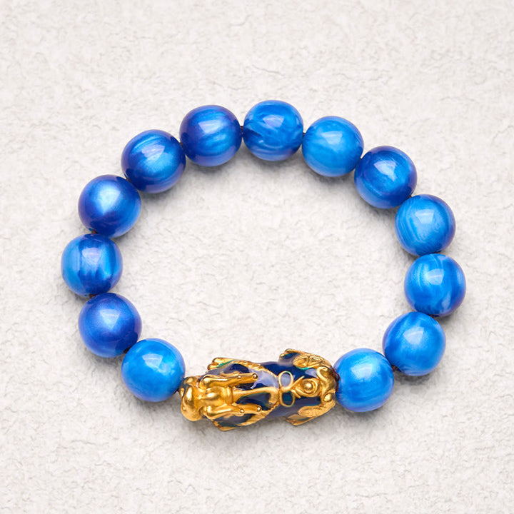 Buddha Stones Colorful Sea Willow Color Change PiXiu Positive Healing Bracelet - image 4