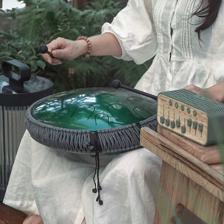 Buddha Stones Steel Tongue Drum Sound Healing Mindfulness Meditation Drum Kit 15 Note 14 Inch Percussion Instrument - image 4