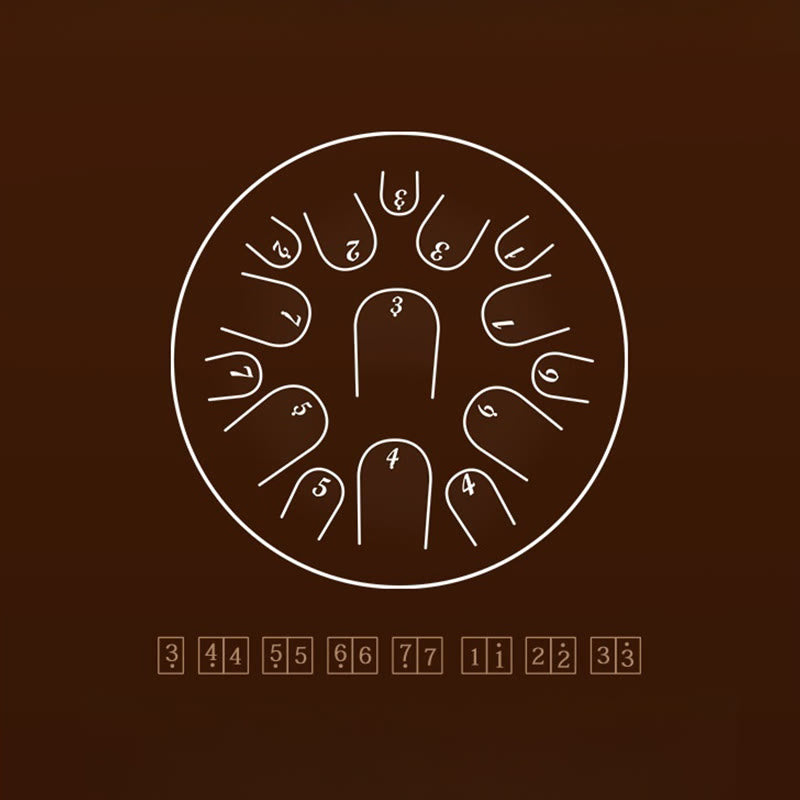 Buddha Stones Steel Tongue Drum Sound Healing Mindfulness Meditation Drum Kit 15 Note 14 Inch Percussion Instrument - image 13