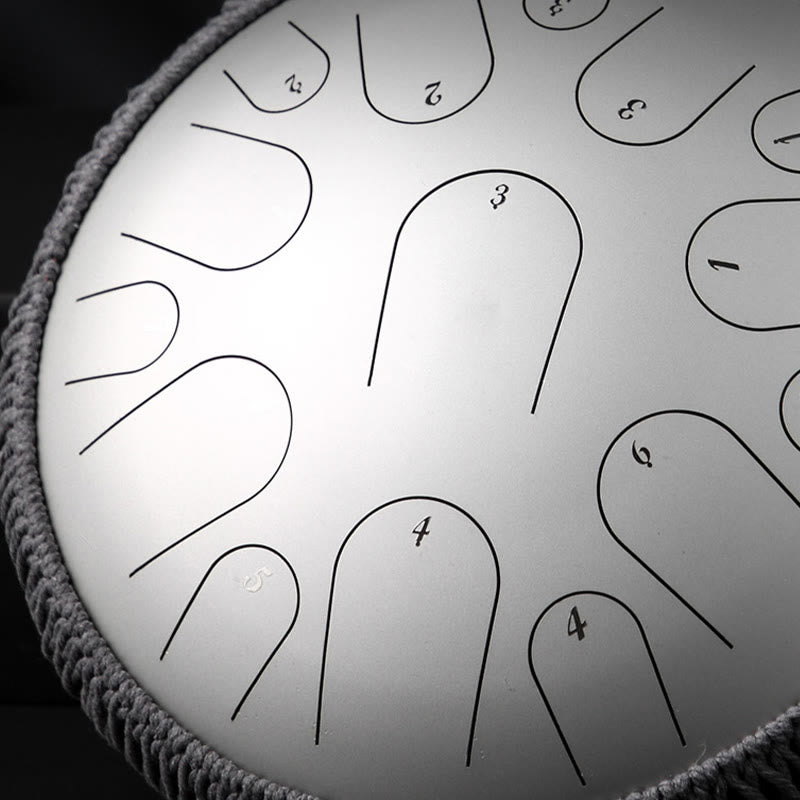 Buddha Stones Steel Tongue Drum Sound Healing Mindfulness Meditation Drum Kit 15 Note 14 Inch Percussion Instrument - image 9