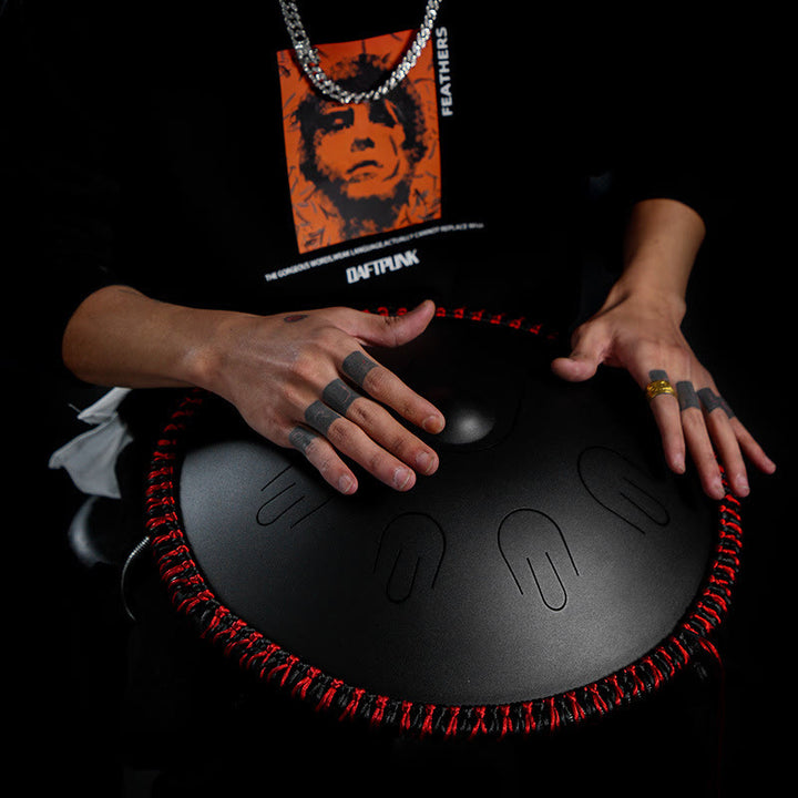 Buddha Stones Steel Tongue Drum Sound Healing Yoga Meditation Kit 9 Note 15 Inch Handpan Instrument - image 1