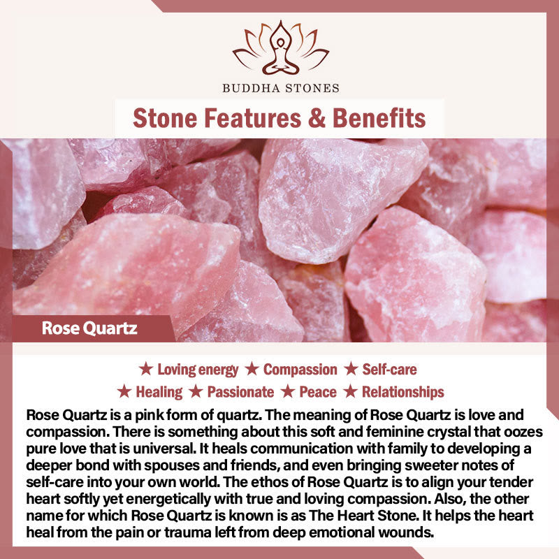 Buddha Stones 925 Sterling Silver Handmade Natural Rose Quartz Loving Energy Adjustable Ring - image 6