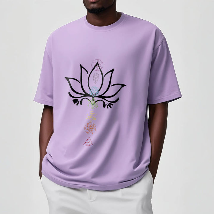 Buddha Stones Lotus Sacred Geometry Tee T-shirt - image 17