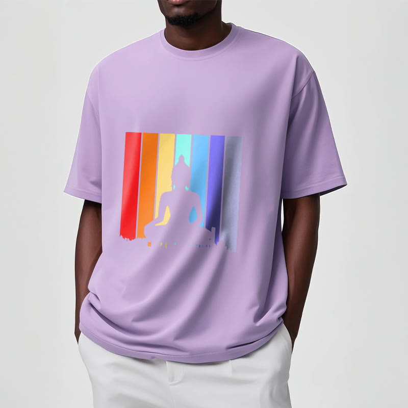 Buddha Stones Meditation Buddha Rainbow Tee T-shirt - image 17