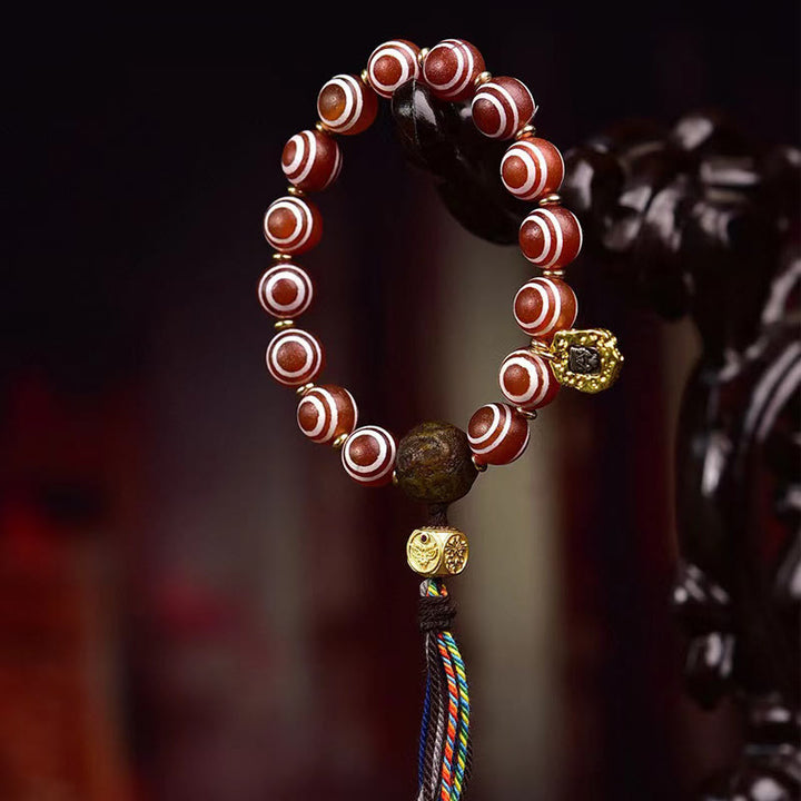 Buddha Stones Tibetan Zakiram Red Agate Confidence Bracelet - image 2