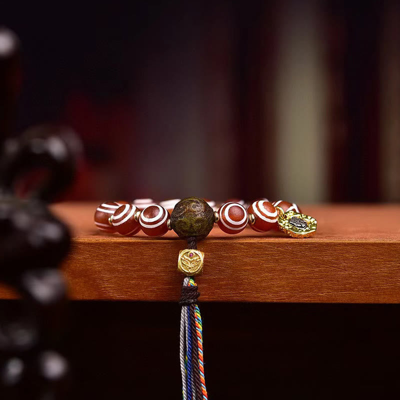 Buddha Stones Tibetan Zakiram Red Agate Confidence Bracelet - image 4