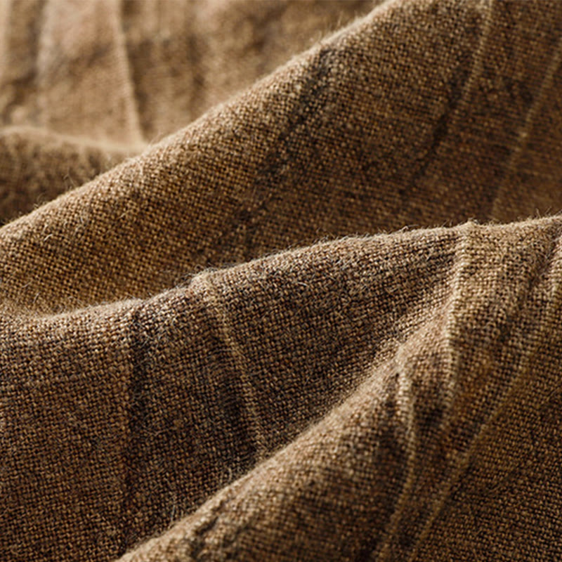 Buddha Stones Summer Casual Tie-dye Plain Cotton Women's Shorts With Pockets - image 9