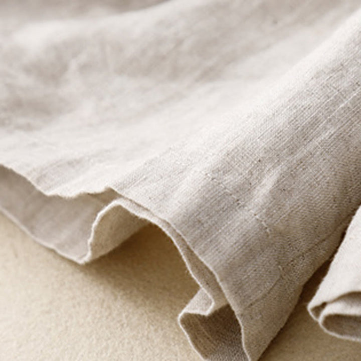 Buddha Stones Summer Casual Buttons Plain Cotton Women's Shorts With Pockets - image 8