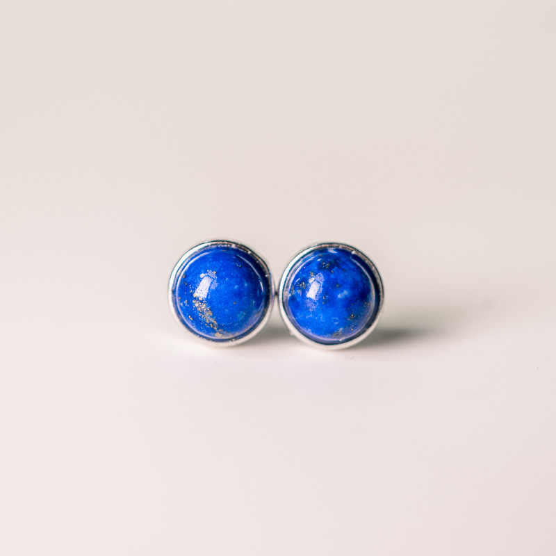 Buddha Stones Vintage 925 Sterling Silver Lazurite Balance Earrings - image 7