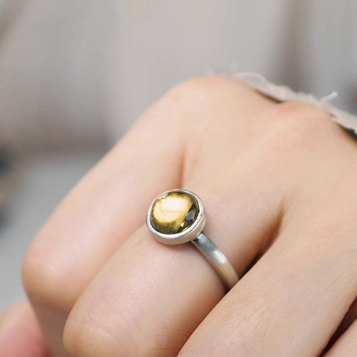 Buddha Stones Natural 925 Sterling Silver Citrine Adjustable Protection Ring - image 8