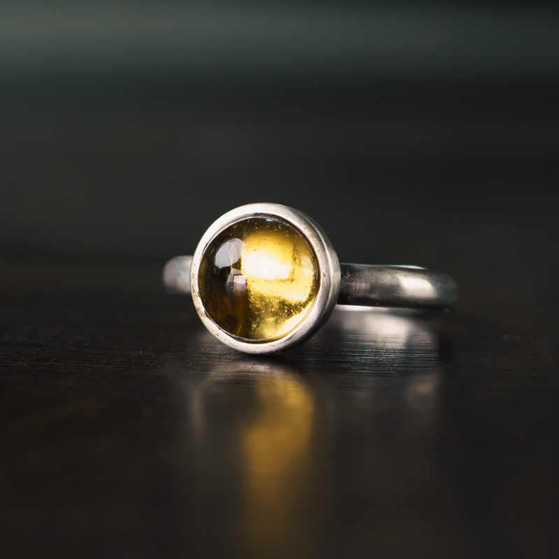 Buddha Stones Natural 925 Sterling Silver Citrine Adjustable Protection Ring - Citrine(Adjustable) - image 0