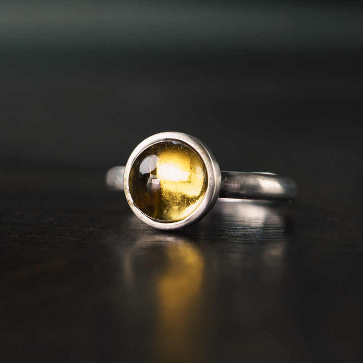 Buddha Stones Natural 925 Sterling Silver Citrine Adjustable Protection Ring - Citrine(Adjustable) - image 0