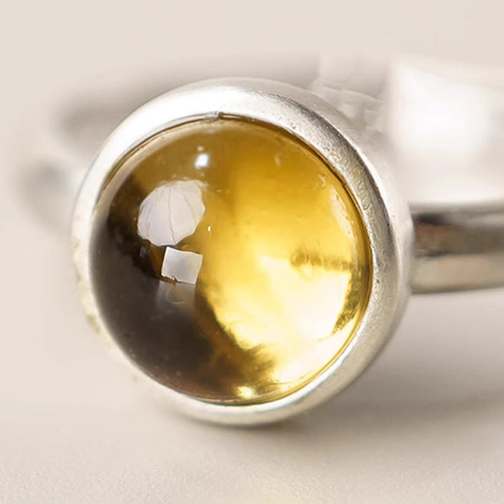 Buddha Stones Natural 925 Sterling Silver Citrine Adjustable Protection Ring - image 10
