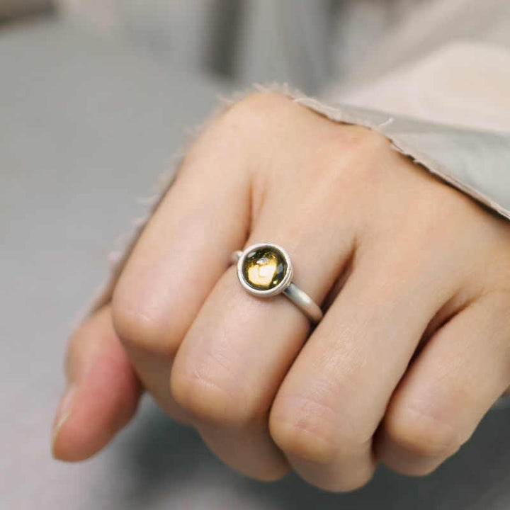 Buddha Stones Natural 925 Sterling Silver Citrine Adjustable Protection Ring - image 7