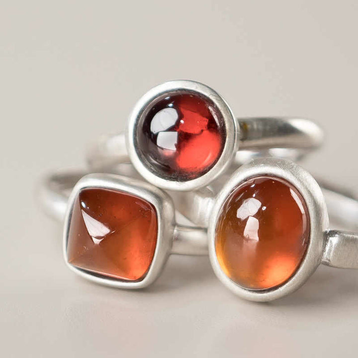 Buddha Stones Natural 925 Sterling Silver Garnet Adjustable Inserted Calm Ring - image 13