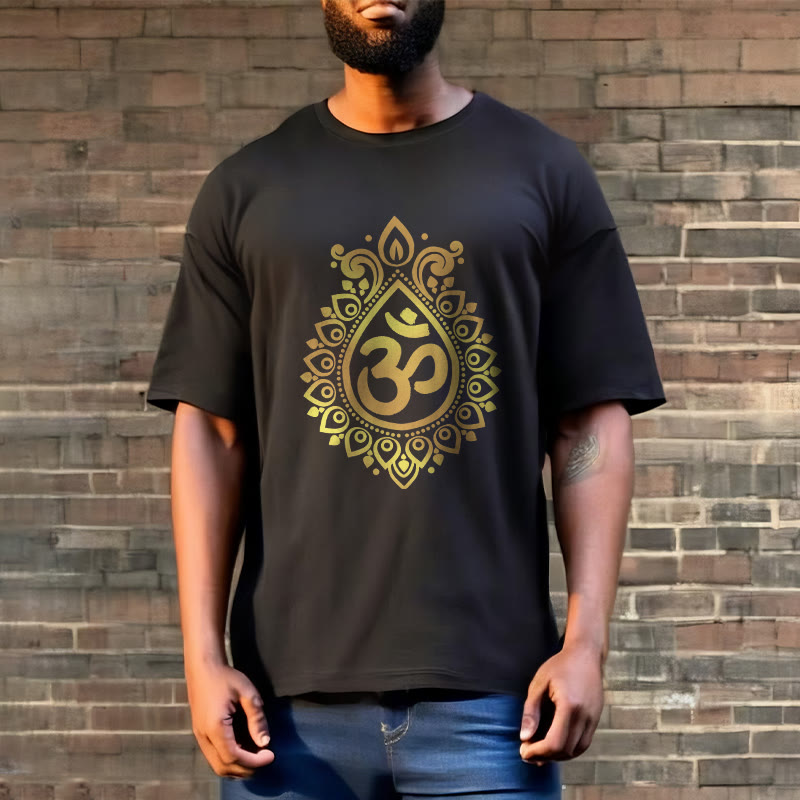 Buddha Stones Water Drop OM Design Tee T-shirt - image 2
