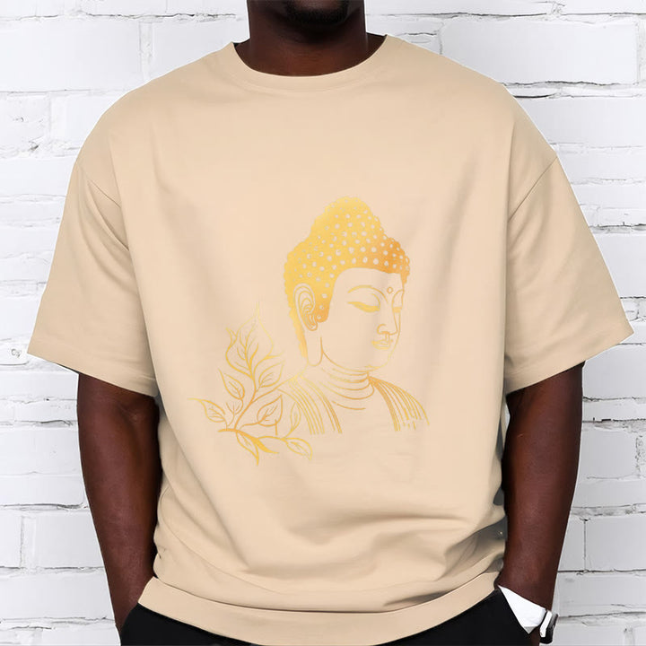 Buddha Stones Golden Leaves Meditation Buddha Tee T-shirt - image 9