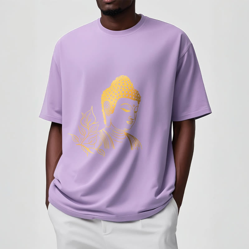 Buddha Stones Golden Leaves Meditation Buddha Tee T-shirt - image 17