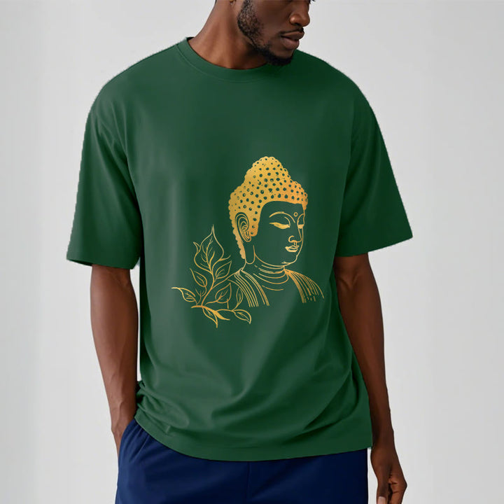 Buddha Stones Golden Leaves Meditation Buddha Tee T-shirt - image 11