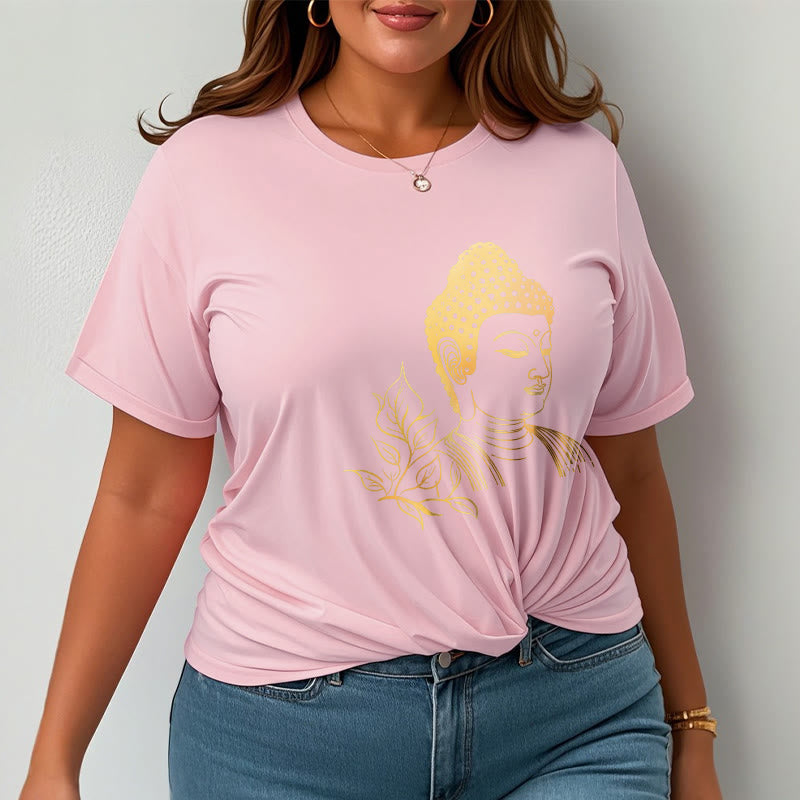 Buddha Stones Golden Leaves Meditation Buddha Tee T-shirt - image 13