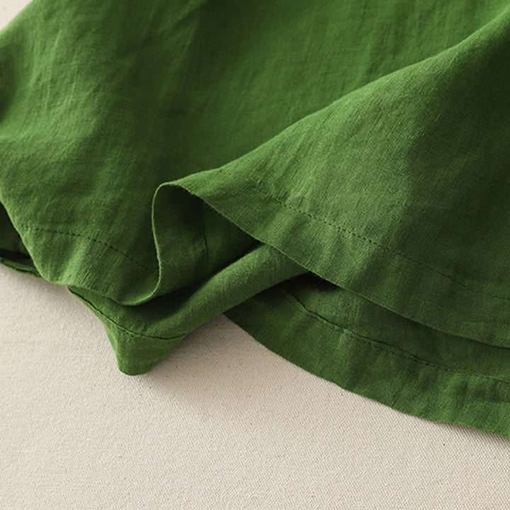 Buddha Stones Plain Threaded Crew Neck Design Women's Polyester Short Sleeves Shirt - image 18