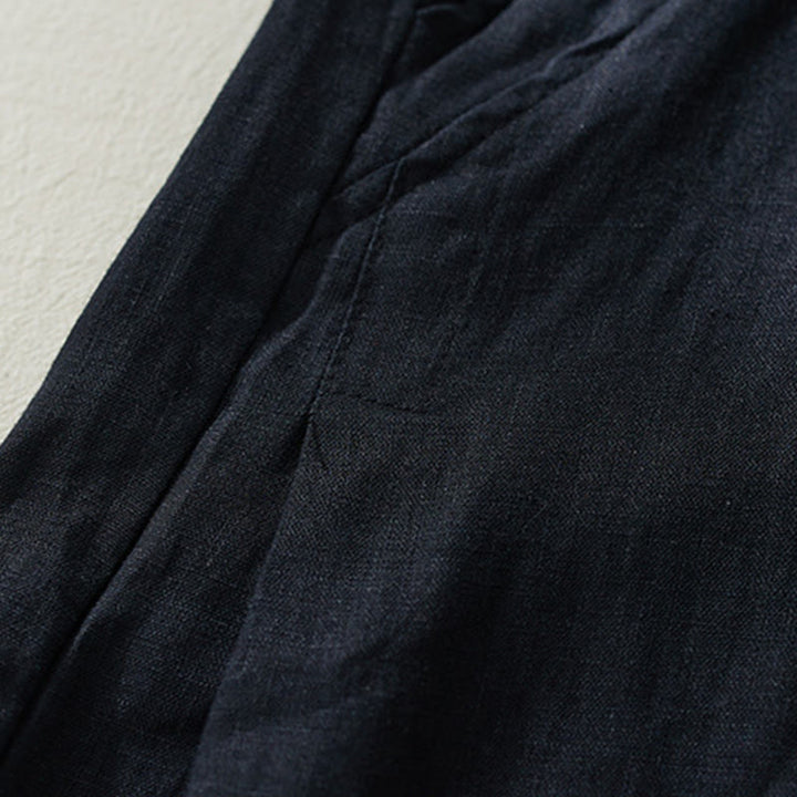 Buddha Stones Commute Pure Color High Waist Women's Harem Pants With Pockets - image 19