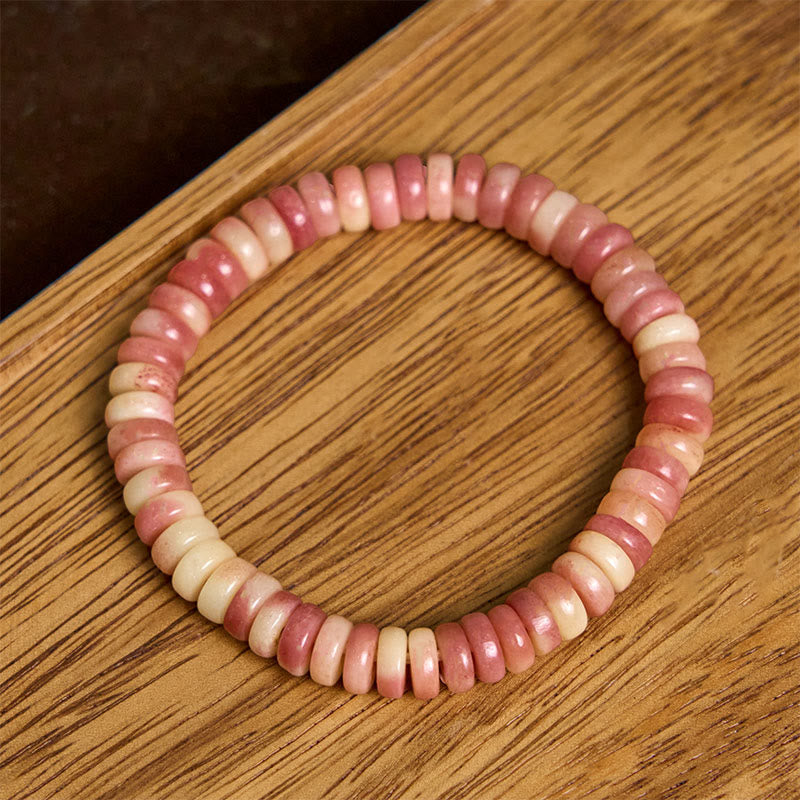 Buddha Stones Natural Tibetan Camel Bone Purple Blood Beads Keep Away Evil Spirits Bracelet - image 1