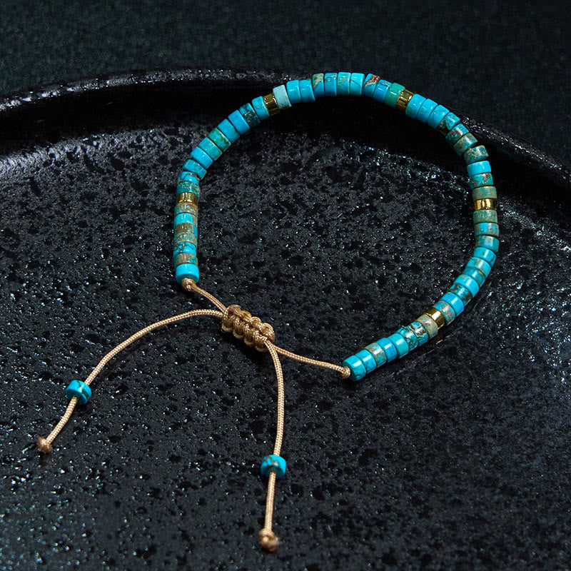 Buddha Stones Emperor Stone Happiness Spacer Bead Bracelet - image 2