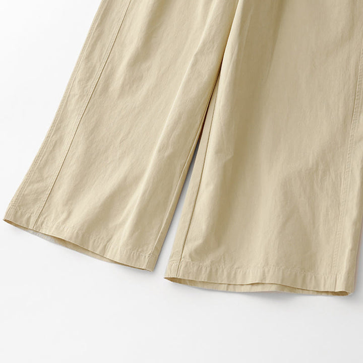 Buddha Stones Spring Commute Solid Color High Waist Women's Wide Leg Cotton Linen Pants With Pockets - image 22