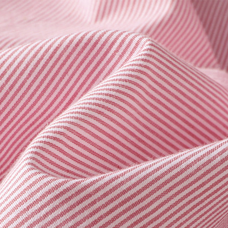 Buddha Stones Pullover Stripes Crew Neck Design Women's Cotton Short Sleeves Shirt - image 10