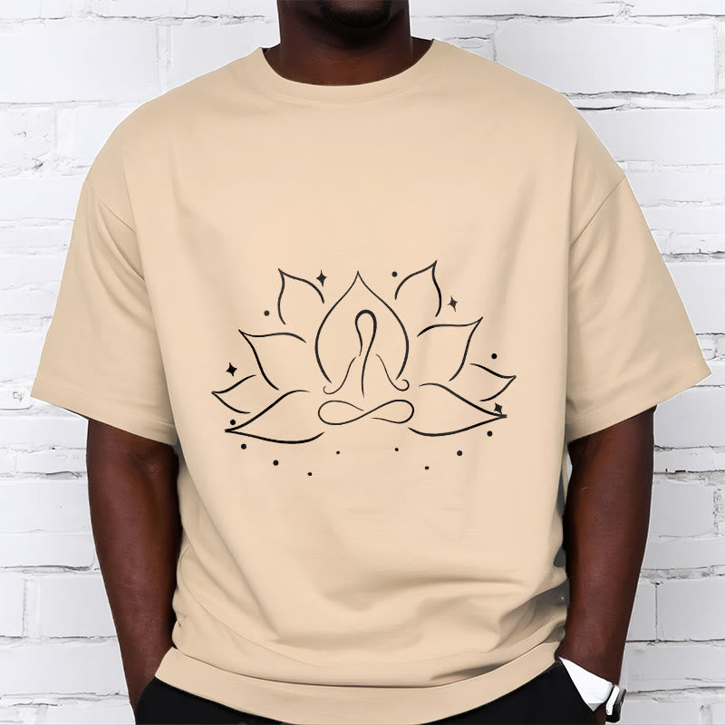 Buddha Stones Lotus Flower Meditative Yoga Pose Design Tee T-shirt - image 11
