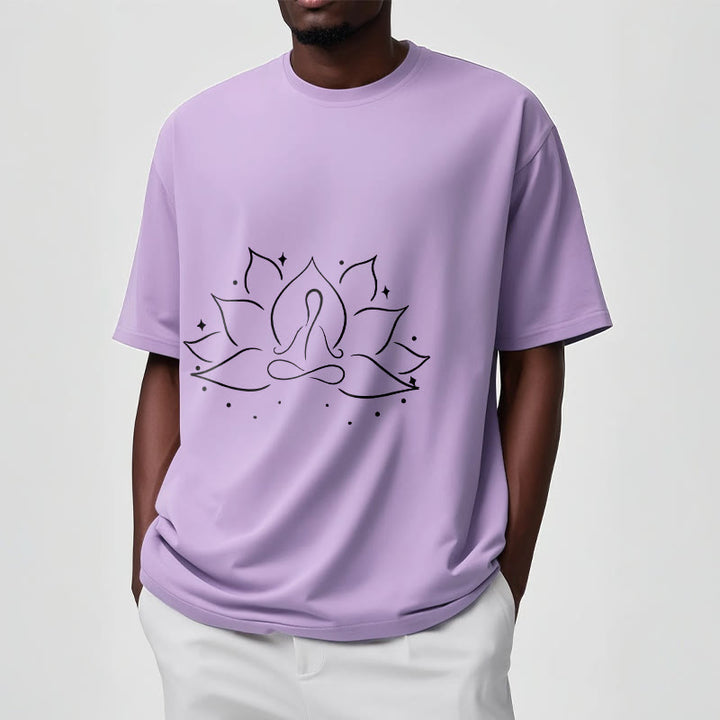 Buddha Stones Lotus Flower Meditative Yoga Pose Design Tee T-shirt - image 17