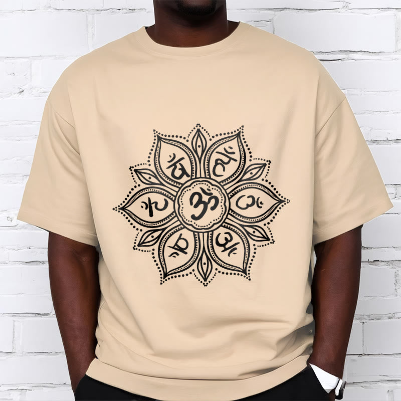 Buddha Stones Mandala Flower Om Mani Padme Hum Mantra Tee T-shirt - image 11