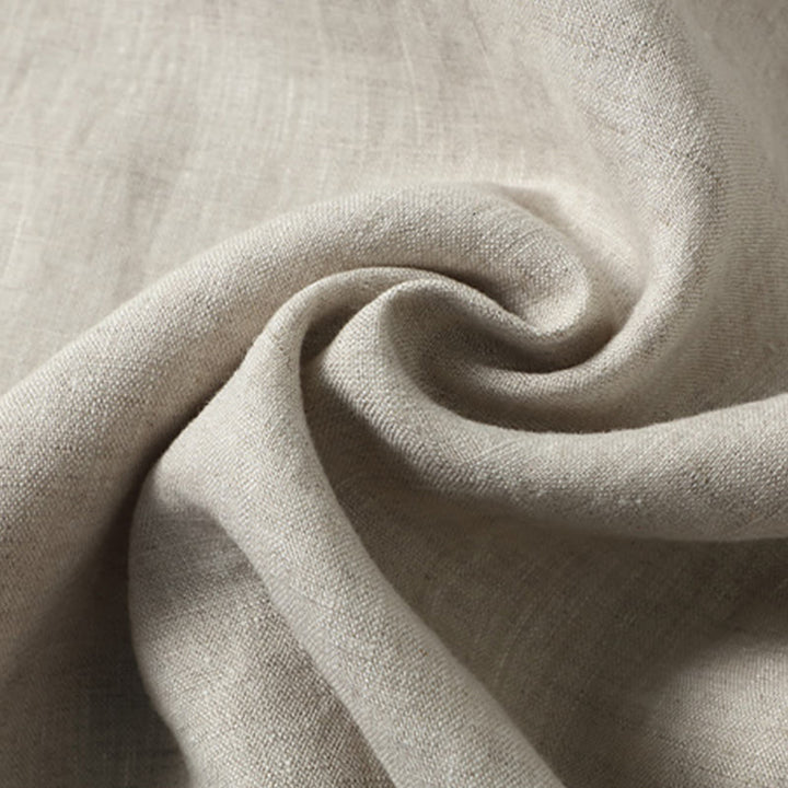 Buddha Stones Summer Solid Color Side Slit Design Sleeveless Men's Linen Vest - image 5