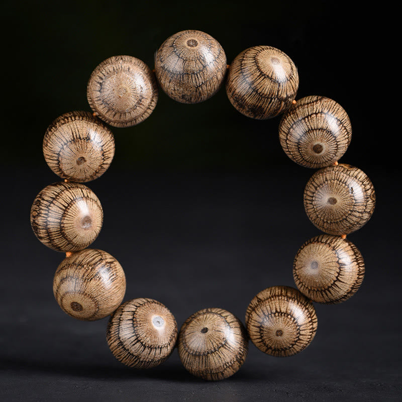 Buddha Stones Gnetum Wood Beads Protection Bracelet - 20mm(Wrist Circumference 14-17cm) - image 0