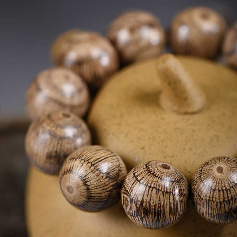 Buddha Stones Gnetum Wood Beads Protection Bracelet - image 9