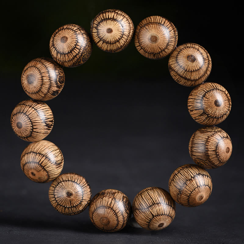 Buddha Stones Gnetum Wood Beads Protection Bracelet - image 4