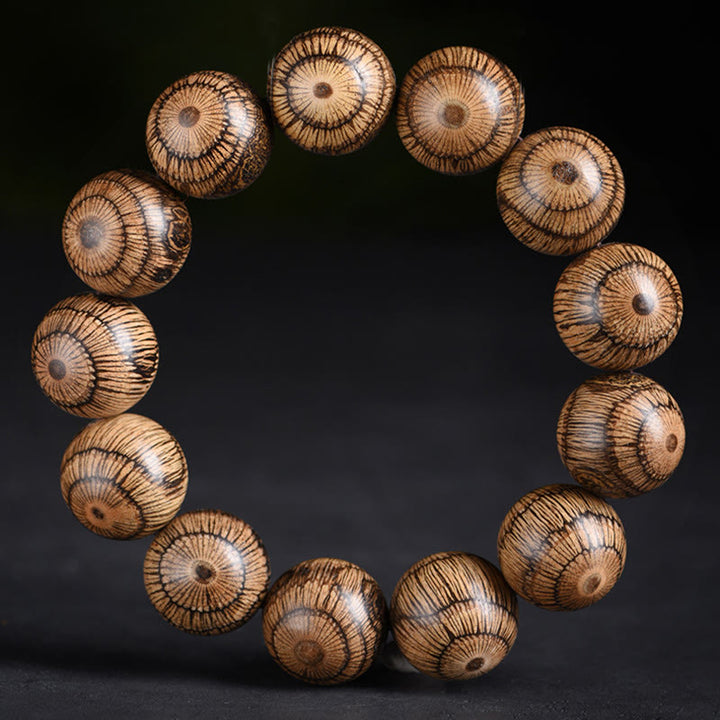 Buddha Stones Gnetum Wood Beads Protection Bracelet - image 4