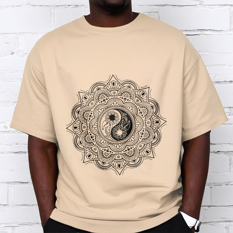 Buddha Stones Mandala YinYang Symbol Pattern Tee T-shirt - image 11
