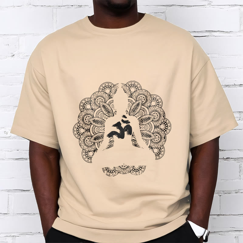 Buddha Stones Pure Color Mandala Om Symbol Pattern Tee T-shirt - image 9
