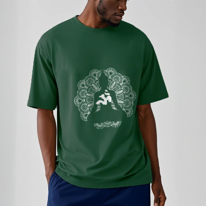 Buddha Stones Pure Color Mandala Om Symbol Pattern Tee T-shirt - image 11