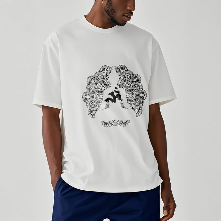 Buddha Stones Pure Color Mandala Om Symbol Pattern Tee T-shirt - image 6