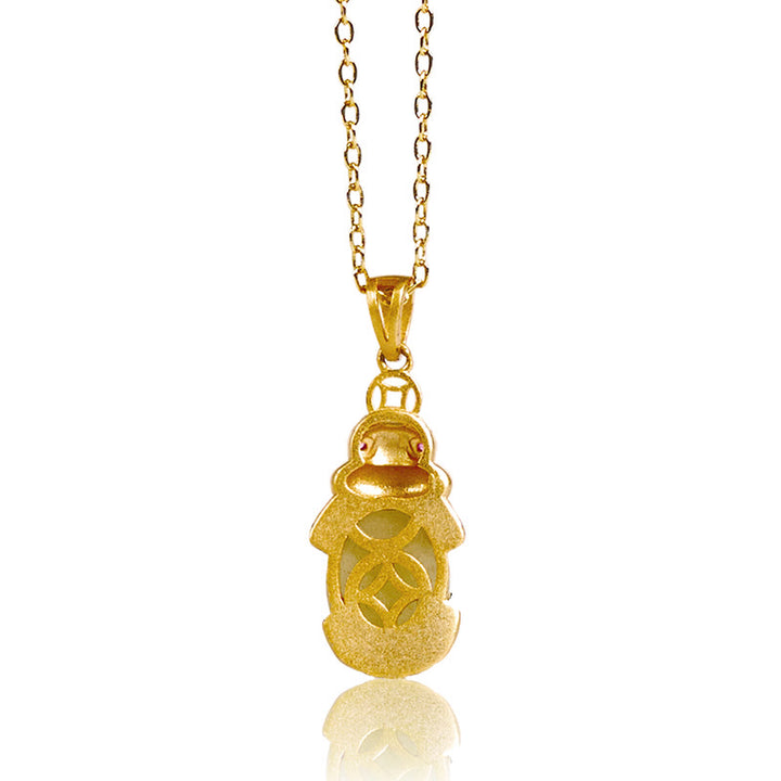 Buddha Stones White Jade PiXiu Wealth Luck Chain Necklace Pendant - image 4