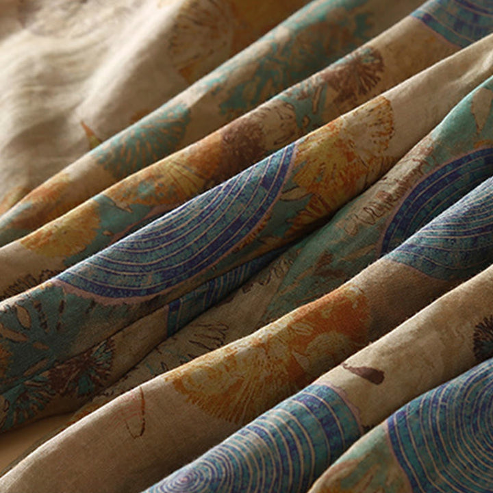 Buddha Stones Retro Casual Chinese Frog-Button Design Women's Harem Pants With Pockets - image 11