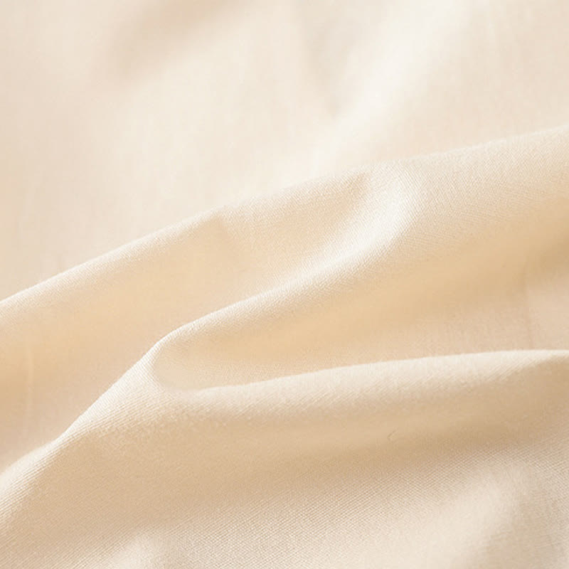 Buddha Stones Retro Embroidery Lace-Up Women's Three Quarter Sleeve Cotton Linen T-Shirt - image 7