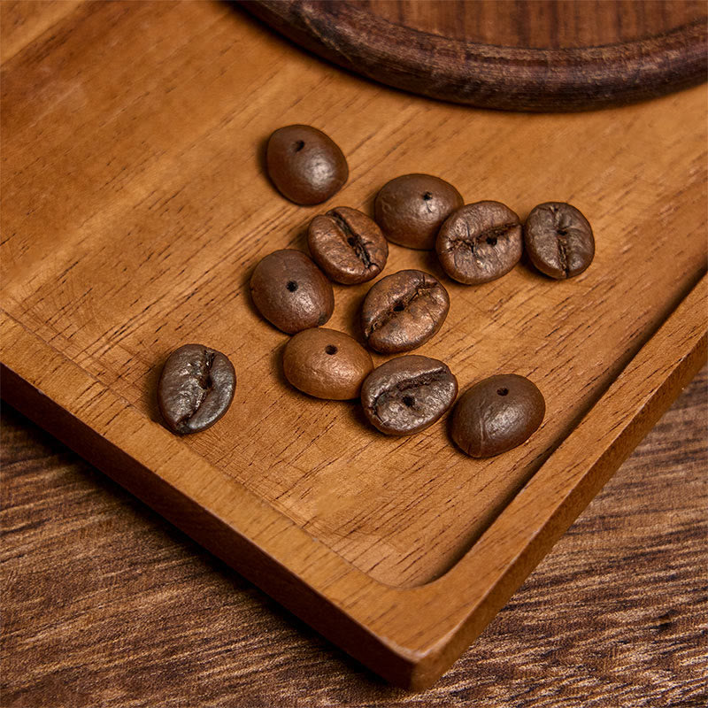 Buddha Stones Handmade Natural Coffee Beans Irregular Stone Bracelet - image 5