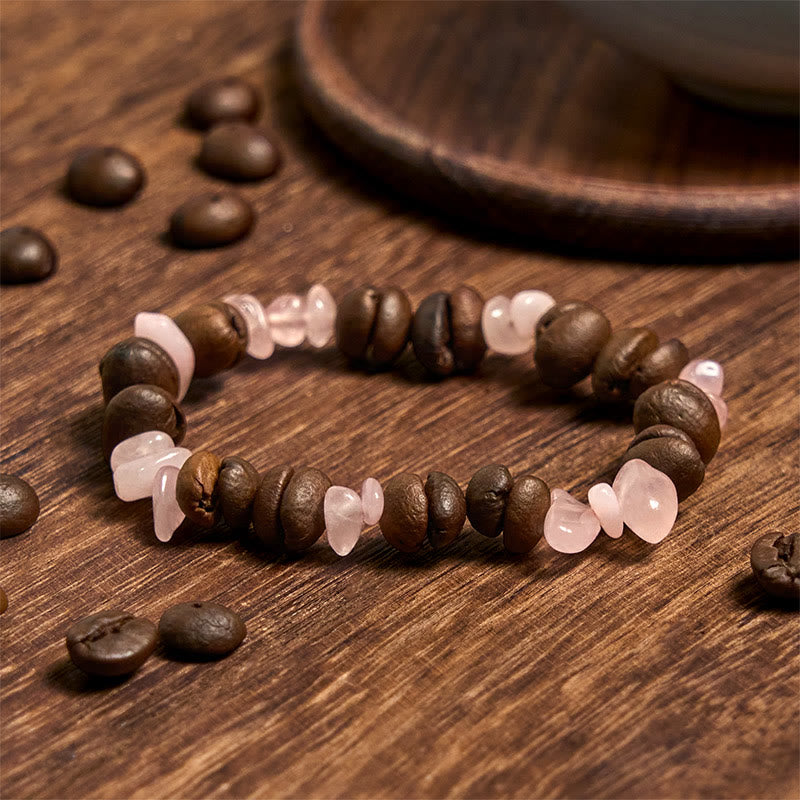 Buddha Stones Handmade Natural Coffee Beans Amethyst Citrine Amazonite Irregular Crystal Bracelet - image 31