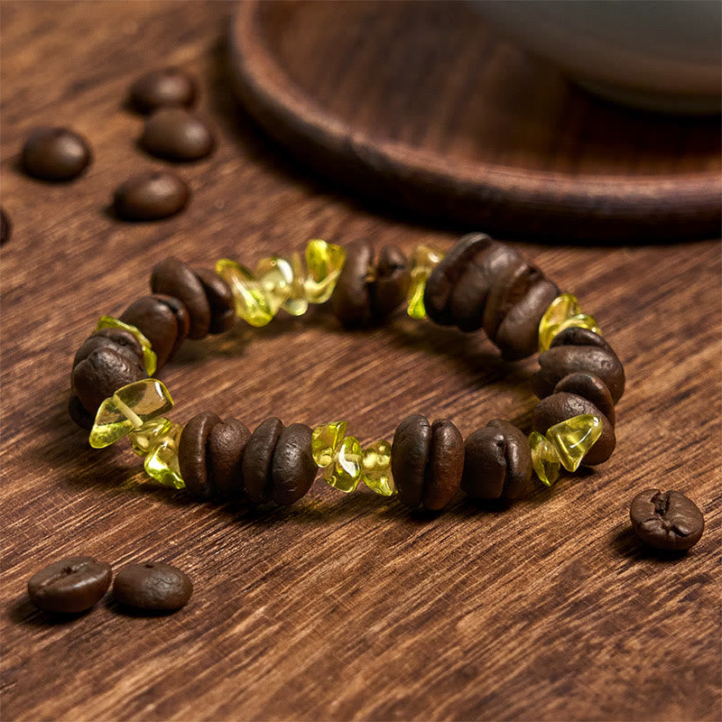 Buddha Stones Handmade Natural Coffee Beans Amethyst Citrine Amazonite Irregular Crystal Bracelet - image 36