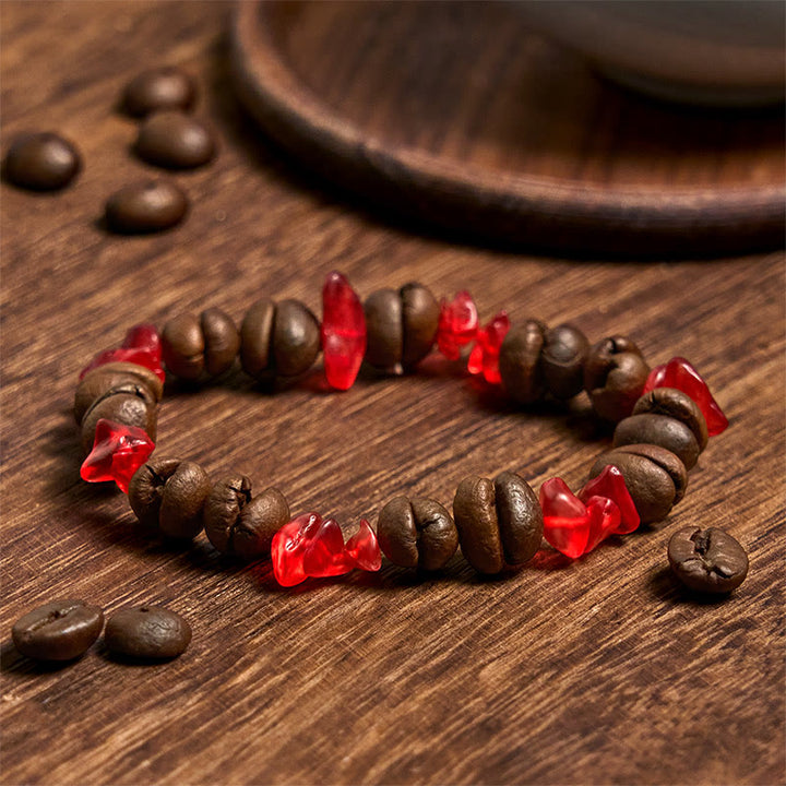 Buddha Stones Handmade Natural Coffee Beans Amethyst Citrine Amazonite Irregular Crystal Bracelet - image 41