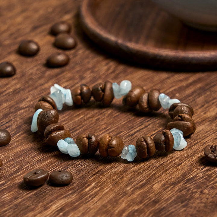 Buddha Stones Handmade Natural Coffee Beans Amethyst Citrine Amazonite Irregular Crystal Bracelet - image 21
